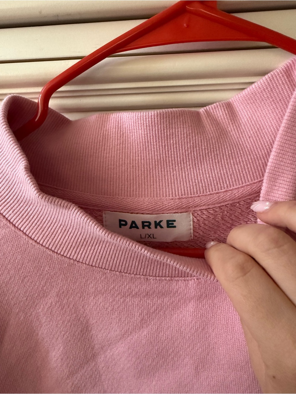 Varsity Mockneck Sweatshirt in Sweetpea Pink - Picture 2 of 6